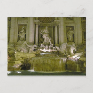 CARTÃO POSTAL DE TREVI FOUNTAIN
