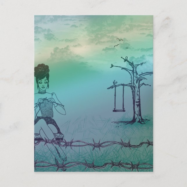 Cartão Postal de Tricô ao Ar Livre2 (Frente)