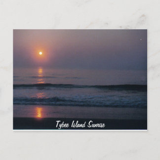 Cartão postal de Tybee Island Sunrise Georgia
