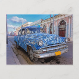 Cartão postal de um carro americano robusto em Cie