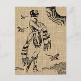 Cartão postal de um dia na praia