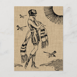 Cartão postal de um dia na praia