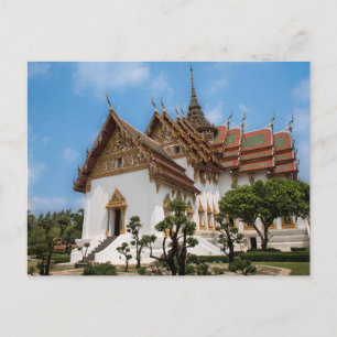 Cartão postal de um templo cênico na Tailândia