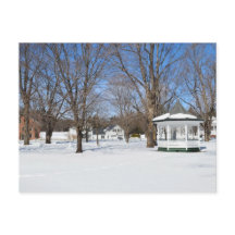 Cartão Postal de uma Cidade Típica de Vermont no I