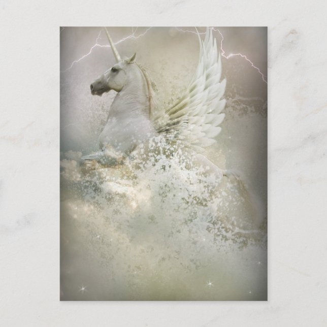 Cartão Postal de Unicórnio (Frente)