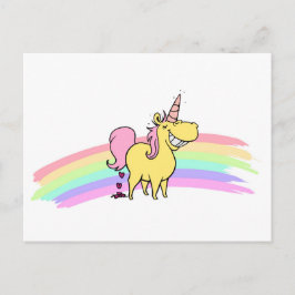 cartão postal de unicórnio