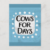 Cartão postal de Vacas Para Dias