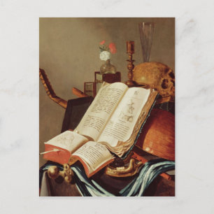 Cartão Postal De Vanitas vida ainda