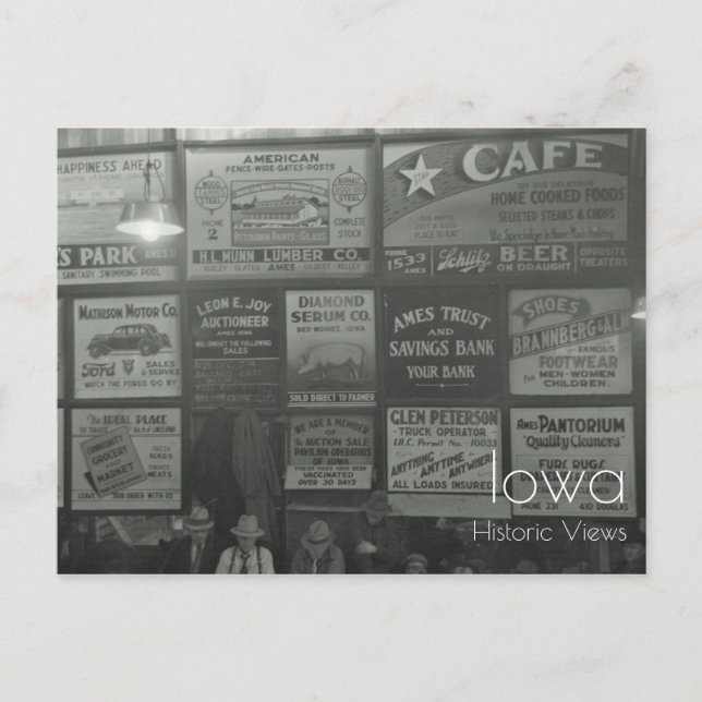 Cartão postal de venda de animais (Frente)