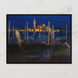 Cartão postal de Veneza, Itália à noite