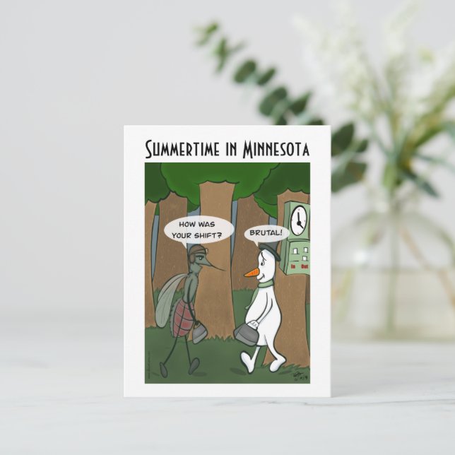 Cartão postal de verão em Minnesota (Em pé/Frente)