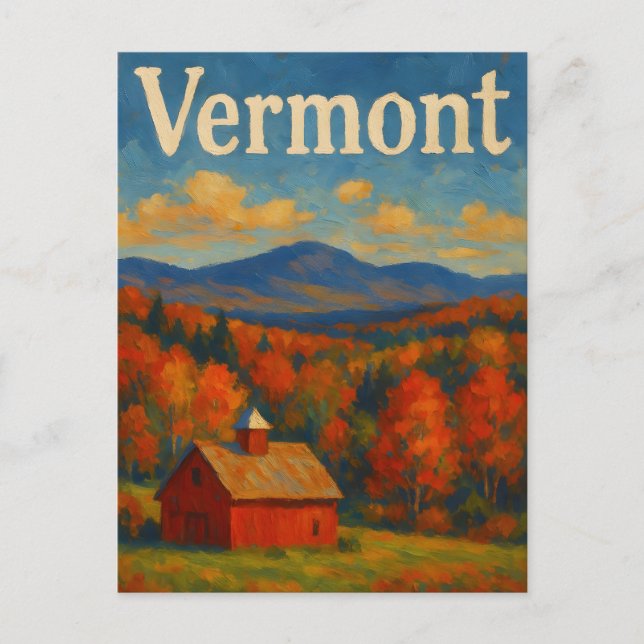 Cartão postal de vermont (Frente)