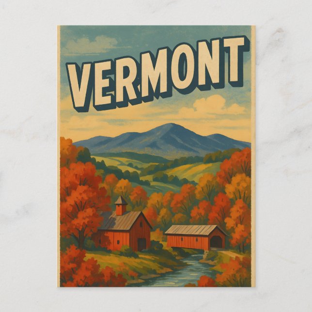 Cartão postal de VERMONT (Frente)
