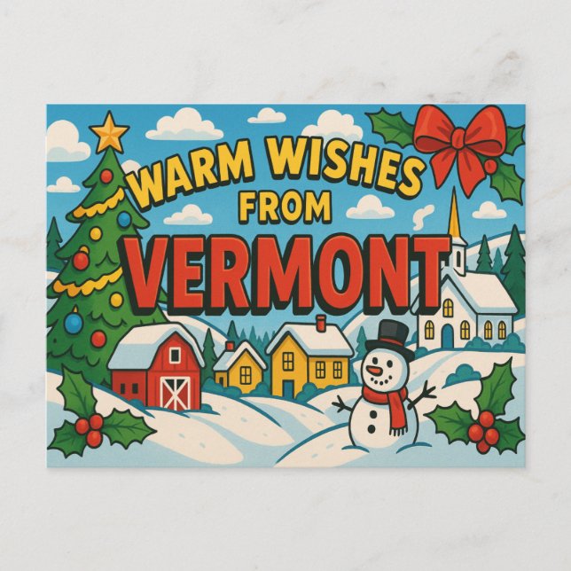 Cartão postal de VERMONT (Frente)