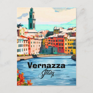 Cartão postal de Vernazza Cinque Terre, cartão pos