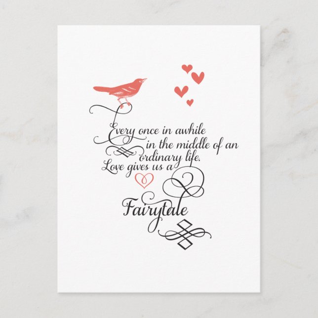 Cartão Postal De vez em quando, numa vida normal. (Frente)