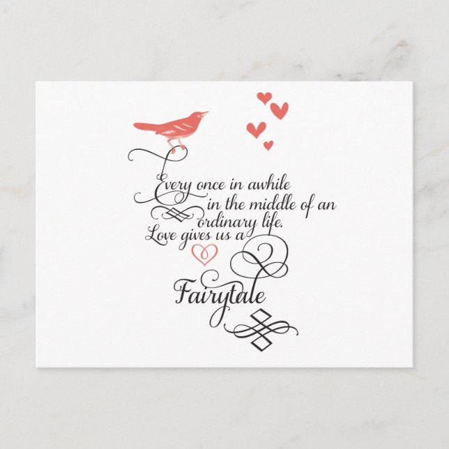 Cartão Postal De vez em quando, numa vida normal. (Frente)