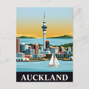Cartão Postal de Viagem Antigo AUCKLAND