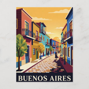 Cartão Postal de Viagem Antigo BUENOS AIRES