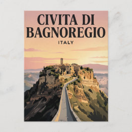 Cartão Postal de Viagem Antigo | Civita di Bagnore