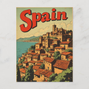 CARTÃO POSTAL DE VIAGEM ANTIGO DA ESPANHA