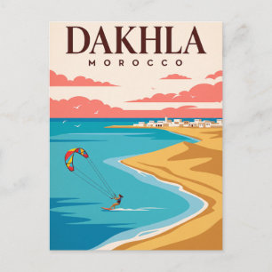 Cartão Postal de Viagem Antigo   Dakhla Marrocos