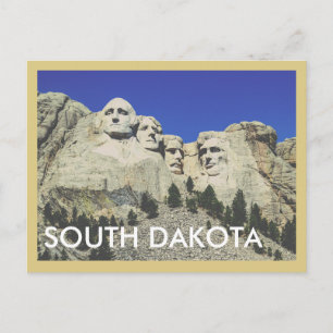Cartão Postal de Viagem Antigo de Dakota do Sul