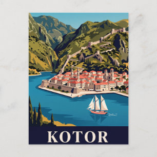 Cartão Postal de Viagem Antigo KOTOR