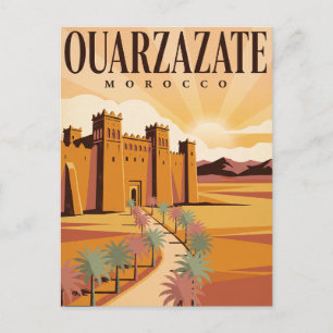 Cartão Postal de Viagem Antigo   Ouarzazate Marroc