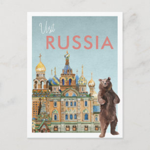 Cartão Postal de Viagem Antigo   Rússia