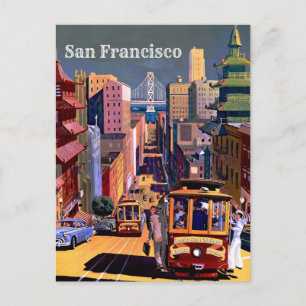 Cartão postal de viagem antigo - San Francisco Cal