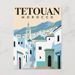 Cartão Postal de Viagem Antigo   Tetuão Marrocos