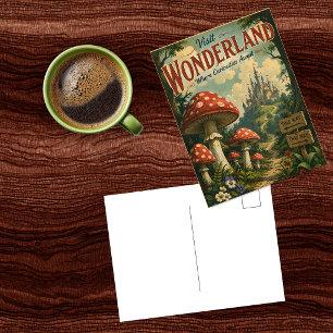 Cartão Postal de Viagem Antigo Wonderland