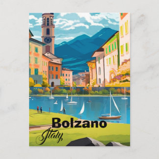 Cartão Postal de Viagem Bolzano Itália | Presente