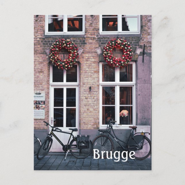 Cartão postal de viagem Brugge Belgium (Frente)