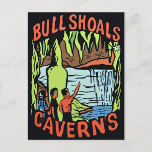 Cartão Postal de Viagem Bull Shoals Caverns Arkans
