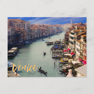 Cartão postal de viagem cênica Veneza Itália