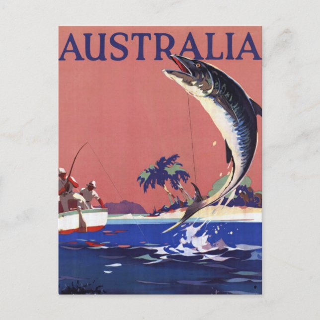 Cartão Postal de Viagem da Austrália (Frente)