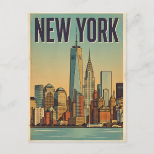 cartão postal de viagem da cidade de Nova York