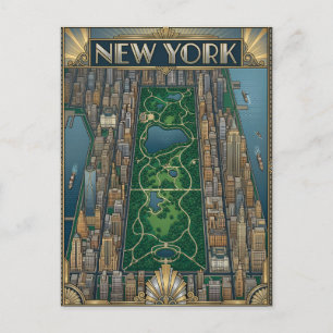 cartão postal de viagem da cidade de Nova York