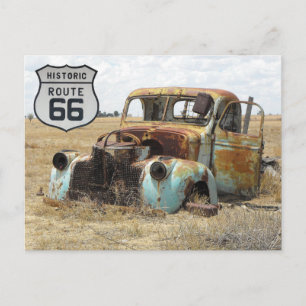 Cartão postal de viagem da rota 66 dos EUA