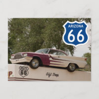 Cartão postal de viagem da rota 66 dos EUA