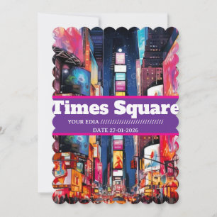Cartão Postal de Viagem da Times Square, Cartão Po