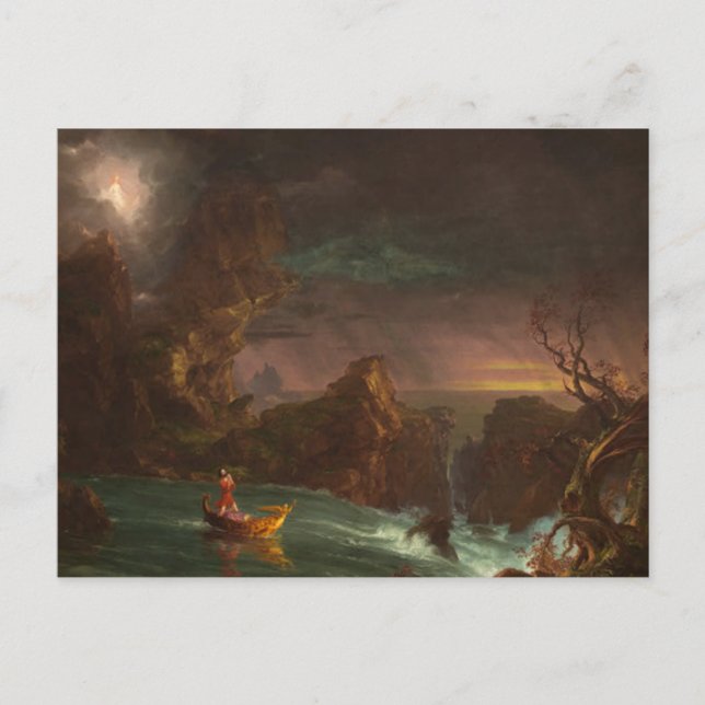 cartão postal de viagem da vida (Frente)