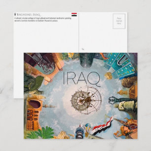 Cartão postal de viagem de Bagdá, Iraque