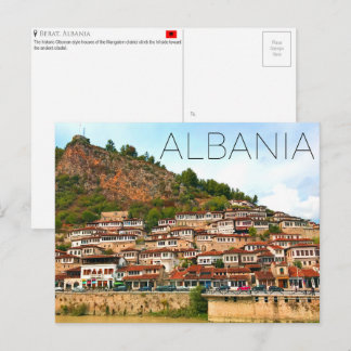Cartão postal de viagem de Berat, Albânia