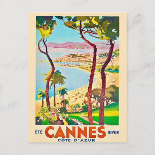Cartão postal de viagem de Cannes França