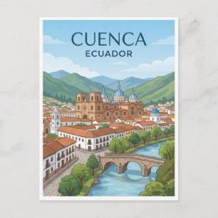 Cartão Postal de Viagem de Cuenca Equador