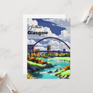 Cartão Postal de Viagem de Glasgow, Arte de Viagem