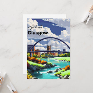 Cartão Postal de Viagem de Glasgow, Arte de Viagem